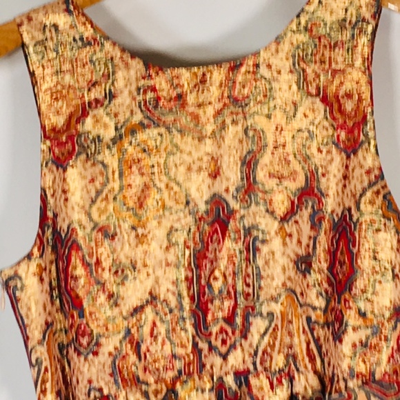 Marc Jacobs Dress Red Gold Fit flare HOLIDAY 2 - Picture 6 of 8